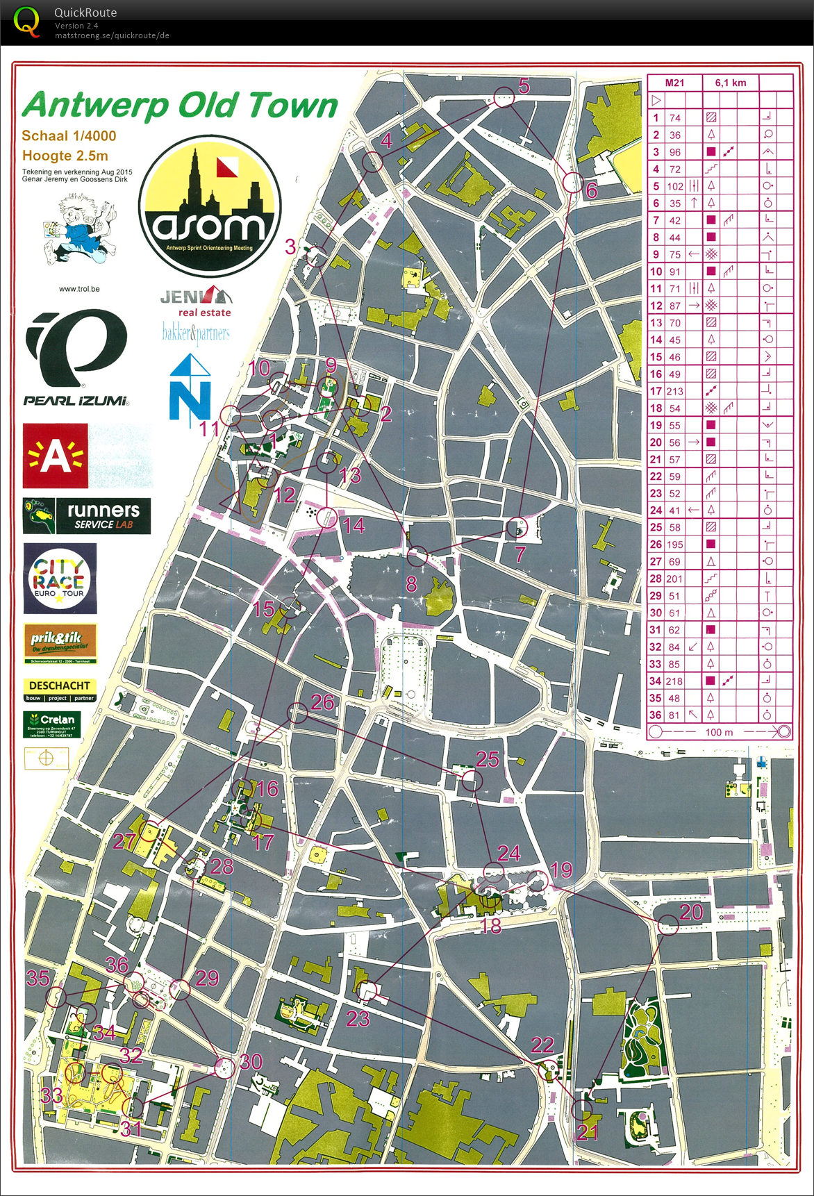 Antwerp Sprint Orienteering Meeting (06-09-2015)