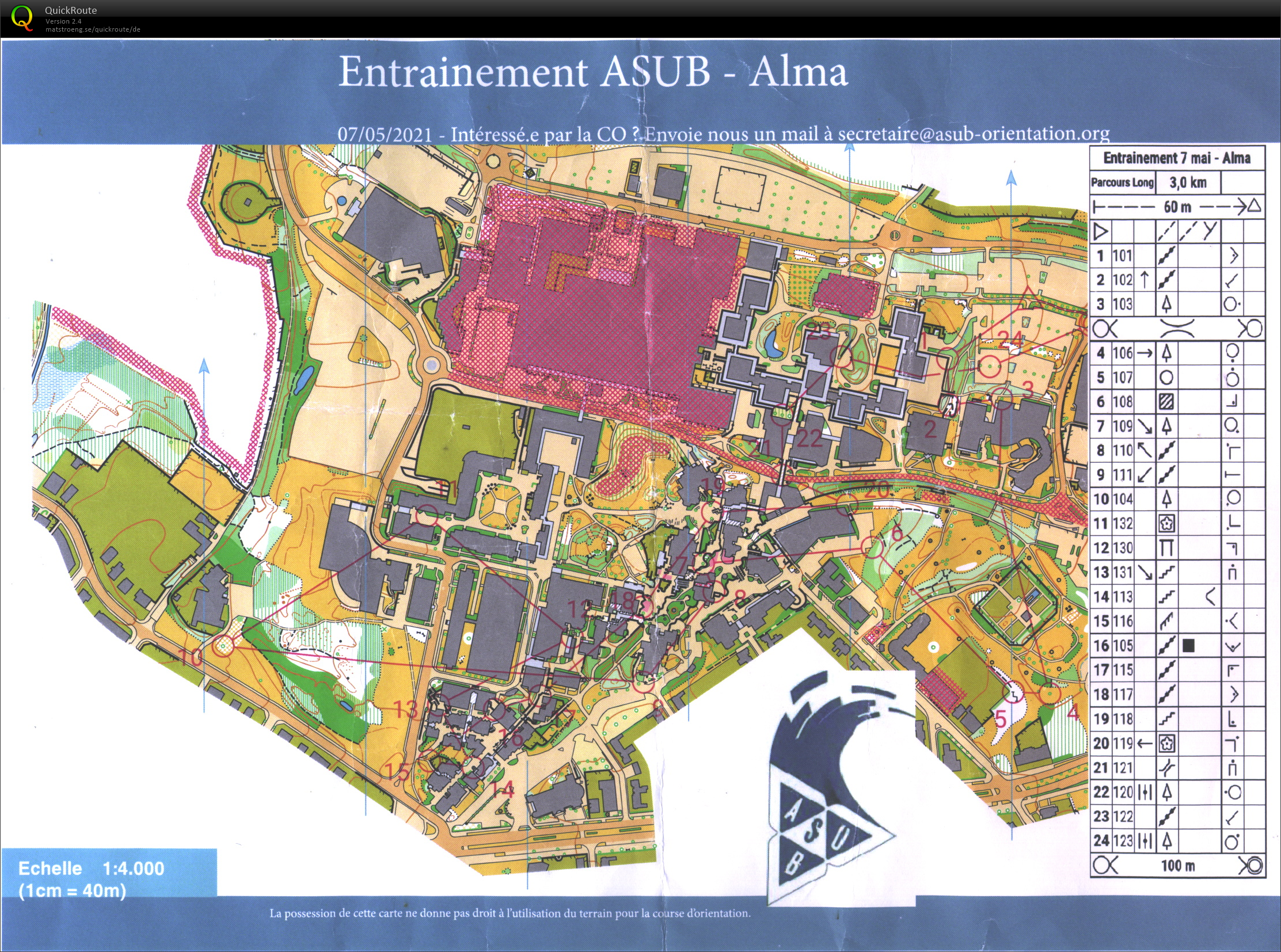 Entrainement ASUB - Alma (07/05/2021)