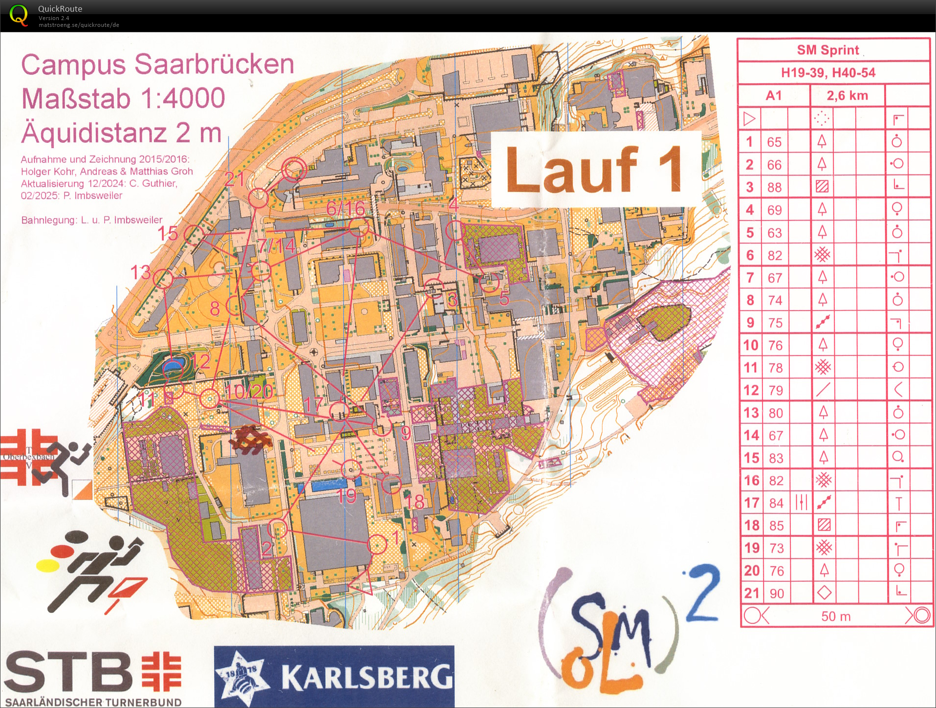 Saarlandmeisterschaft Sprint - Lauf 1 (2025-03-23)