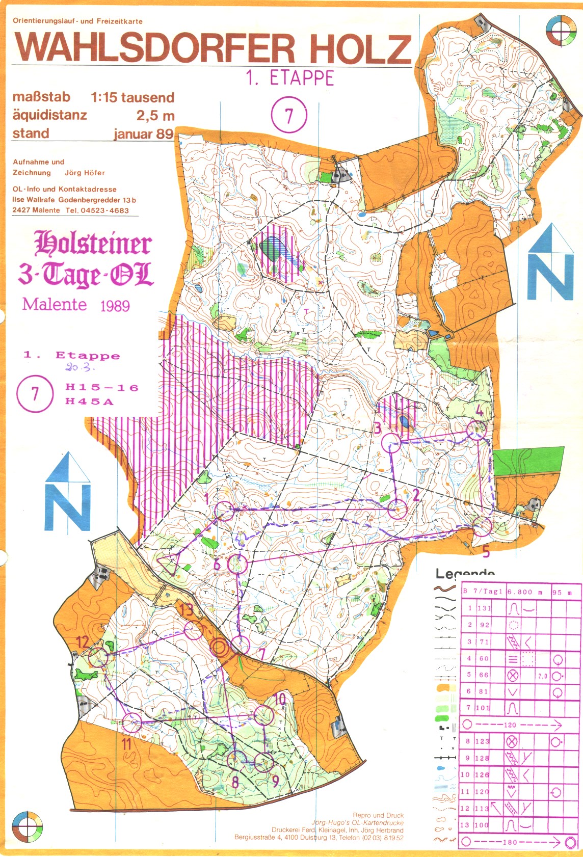 Holsteiner 3-Tage-OL (1989-03-20)
